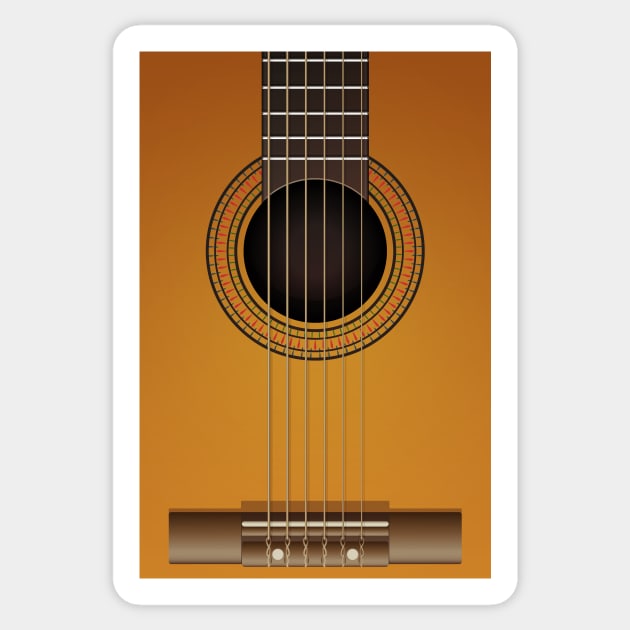 classical guitar Sticker by psychoshadow